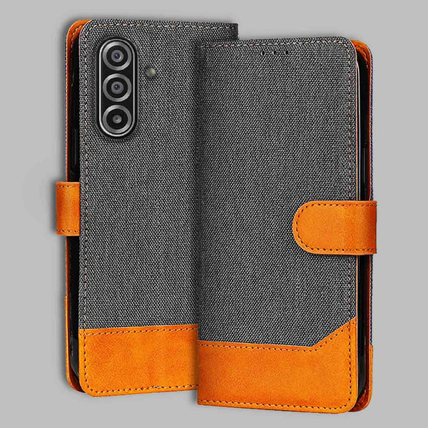 Samsung A17 5G Flip Cover — Denim, Graphite Grey after a year of daily use