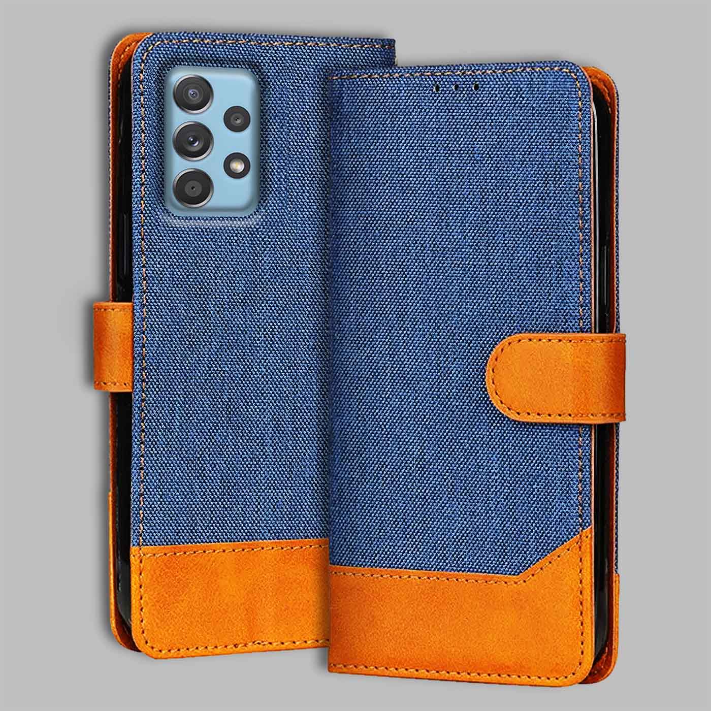 Accesorios Samsung A52 denim flip cover – Blue – Image 1 #color_