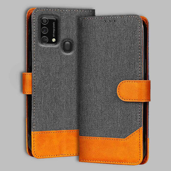 Samsung F41 Flip Cover — Denim, Graphite Grey after a year of daily use