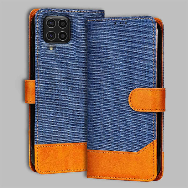 Samsung F62 Flip Cover — Denim, Midnight Blue after a year of daily use