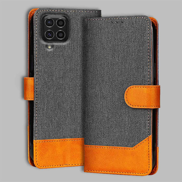 Samsung F62 Flip Cover — Denim, Graphite Grey after a year of daily use