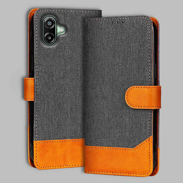 Samsung F70E 5G Flip Cover — Denim, Graphite Grey after a year of daily use