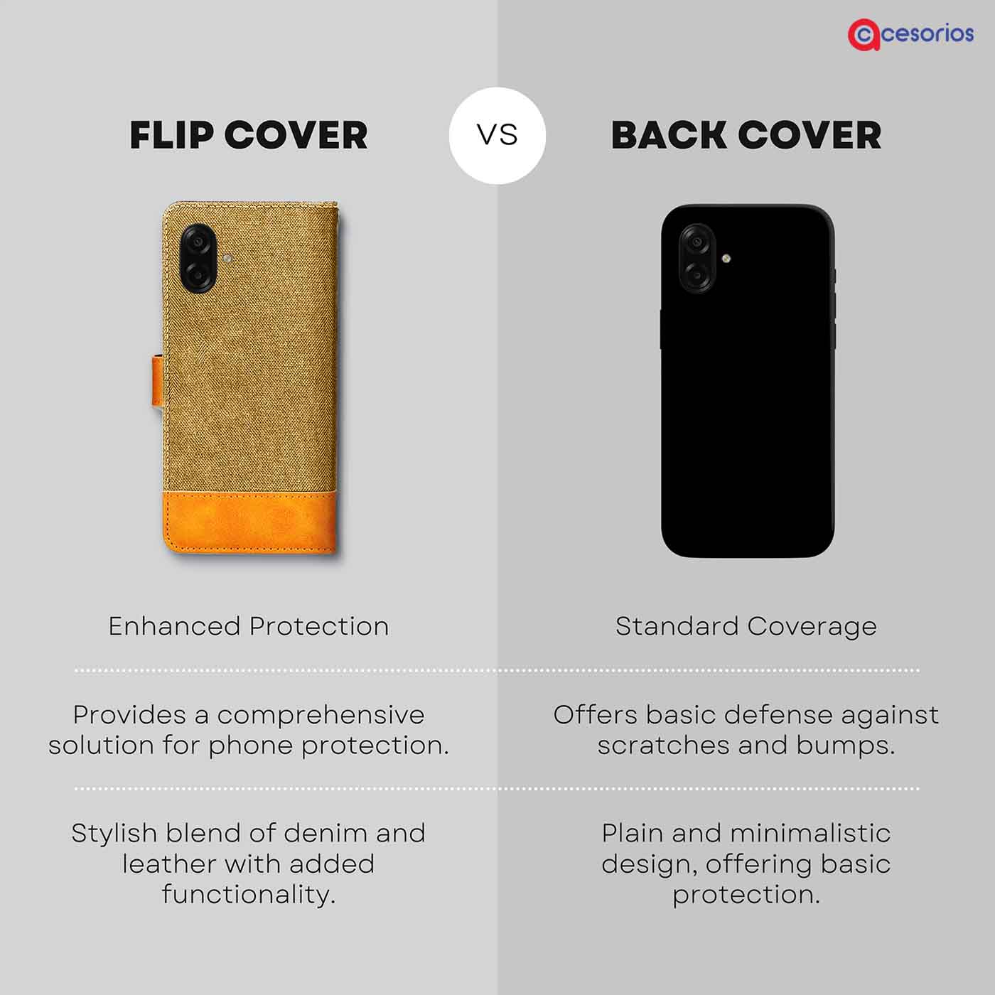 Accesorios Samsung M07 5G denim flip cover – Light Brown – Image 8 #color_light b