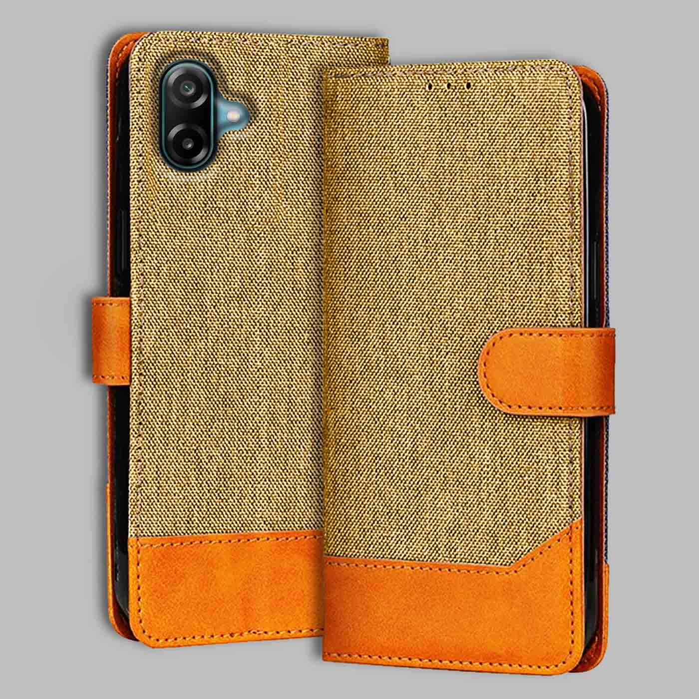 Samsung M17E 5G flip cover — front view by Accesorios