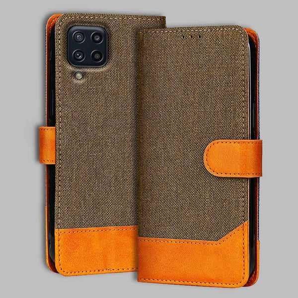 Samsung M32 4G Flip Cover — Denim, Walnut Brown after a year of daily use