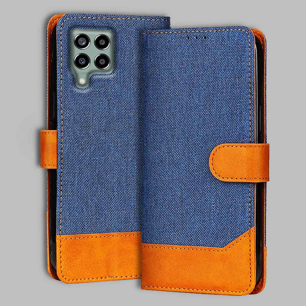 Samsung M33 5G Flip Cover — Denim, Midnight Blue after a year of daily use
