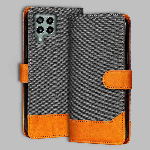 Samsung M33 5G Flip Cover — Denim, Graphite Grey after a year of daily use