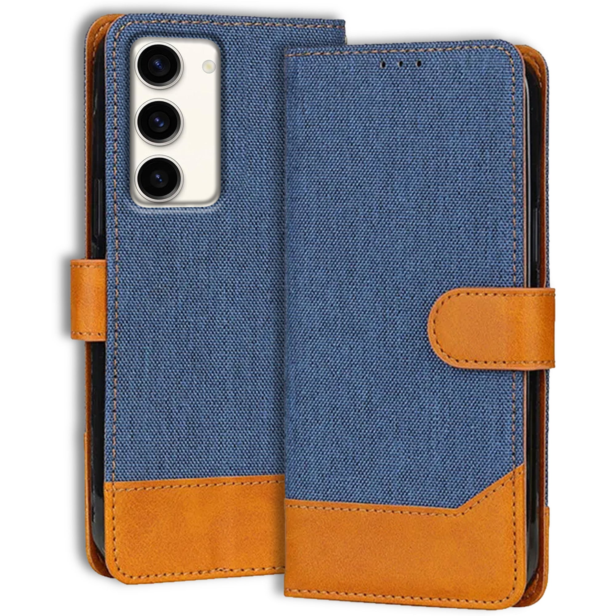 Accesorios Samsung S23 5G denim flip cover – Blue – Image 1 #color_blue