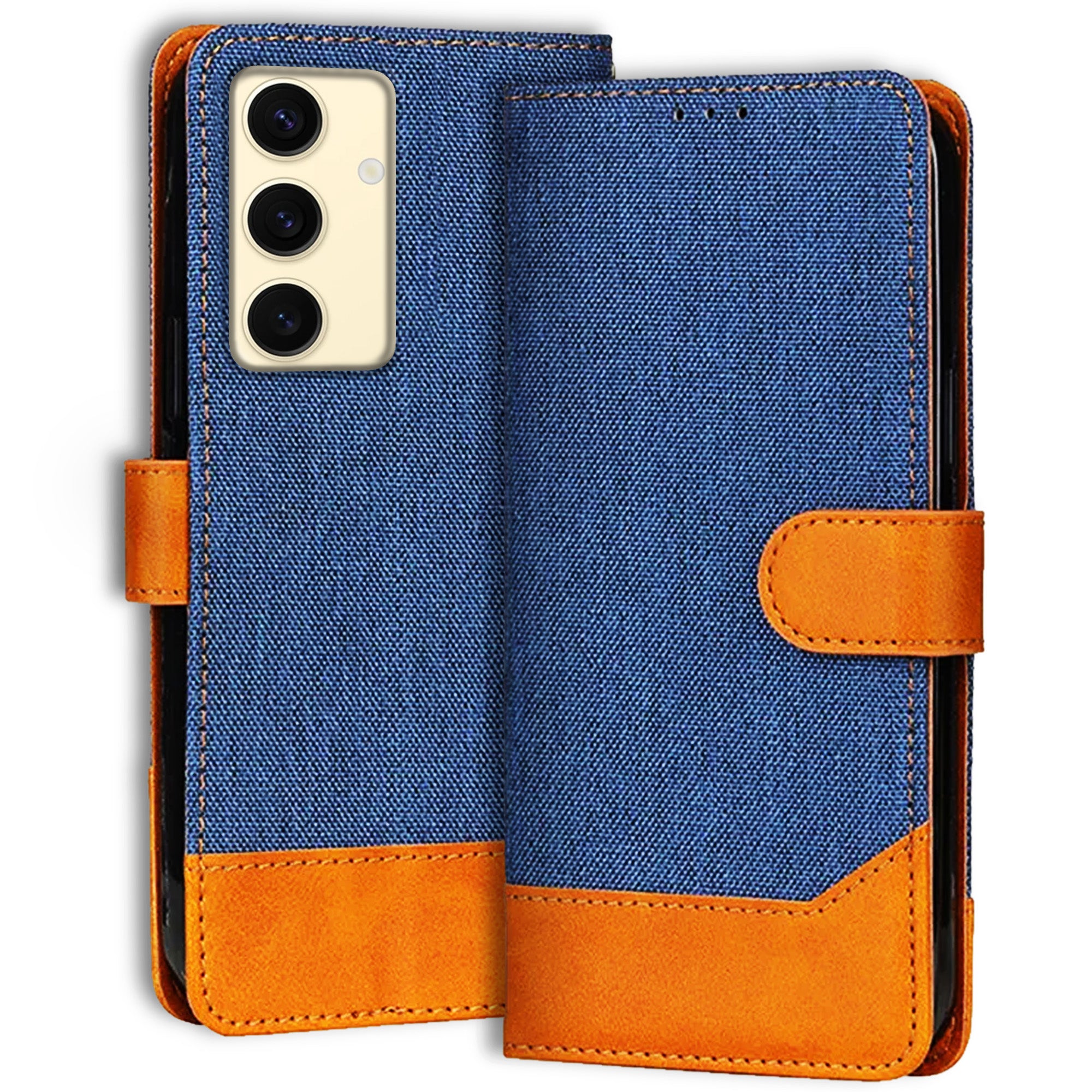 Accesorios Samsung S24 5G denim flip cover – Blue – Image 1 #color_blue