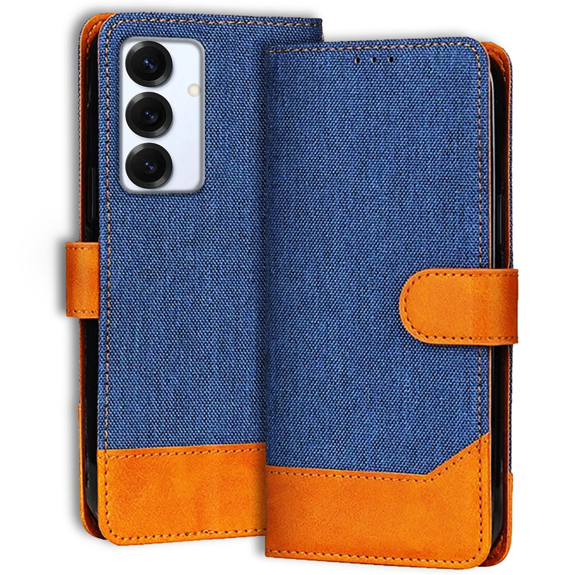 Accesorios Samsung S25 5G denim flip cover – Blue – Image 1 #color_blue