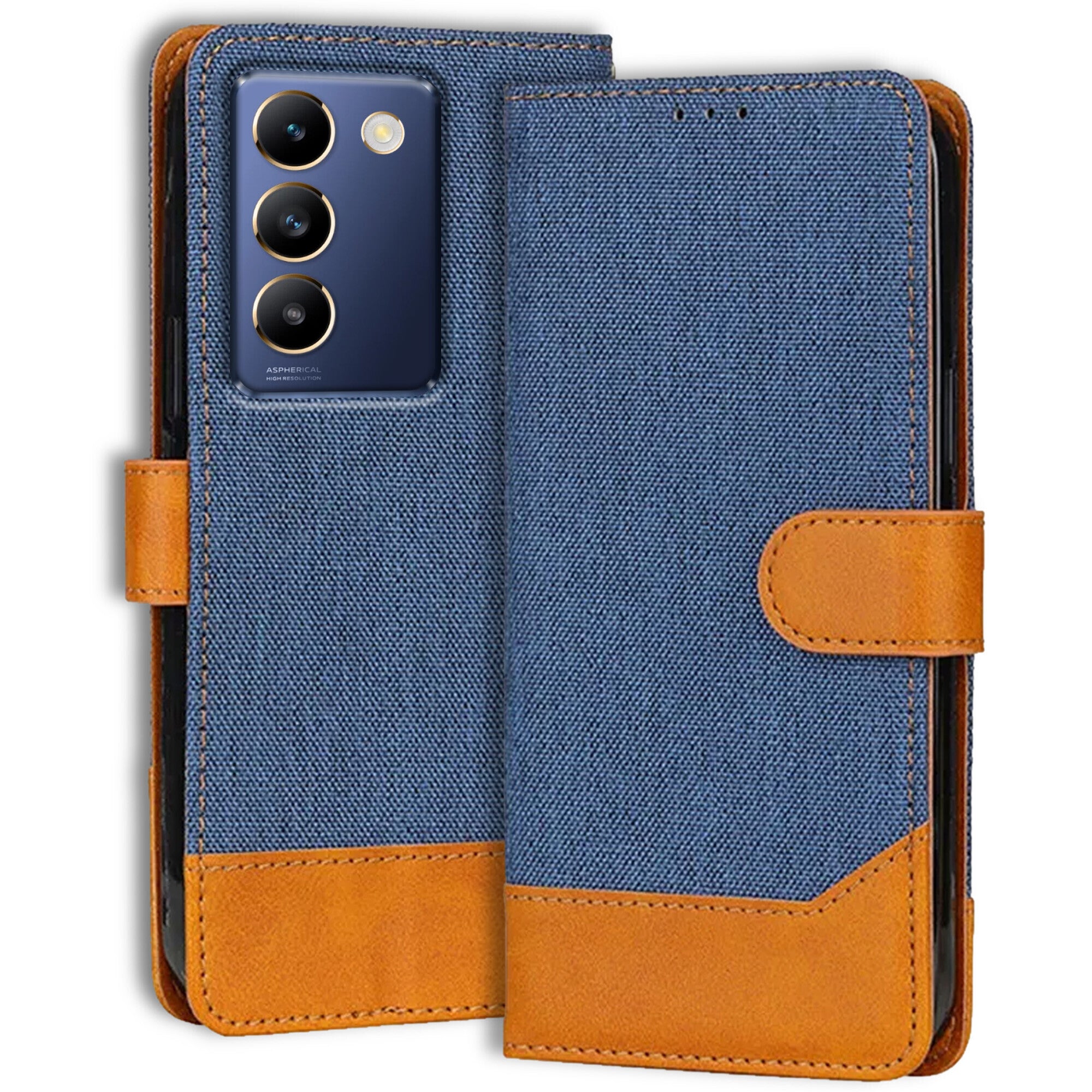 Accesorios Vivo T3 5G denim flip cover – Blue – Image 1 #color_blue