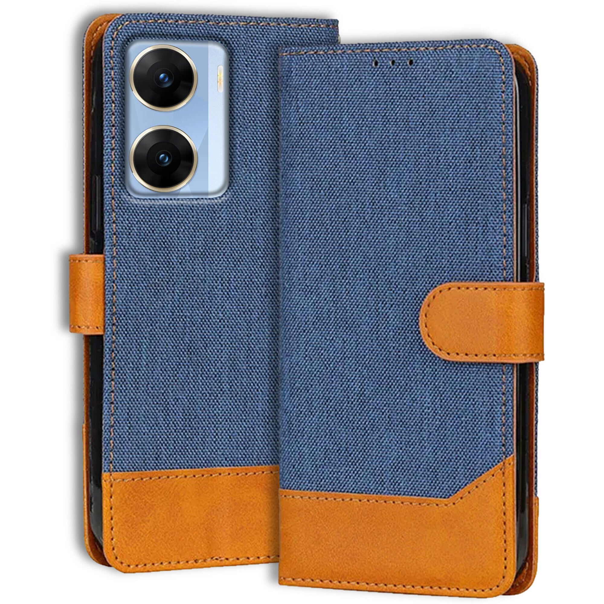 Accesorios Vivo V29E denim flip cover – Blue – Image 1 #color_blue