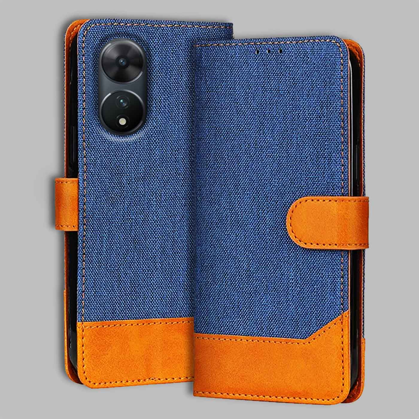 Accesorios Vivo T2 5G denim flip cover – Blue – Image 1 #color_