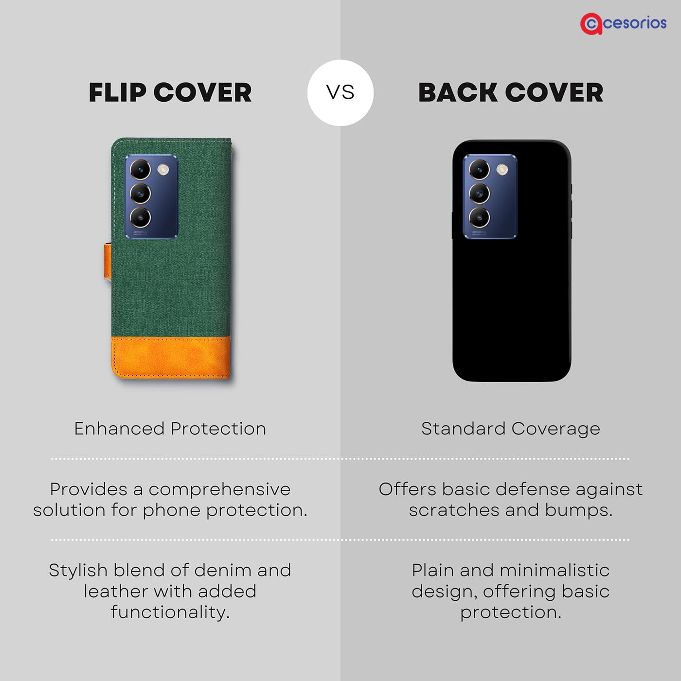 Accesorios Vivo T3 5G denim flip cover – Green – Image 8 #color_g