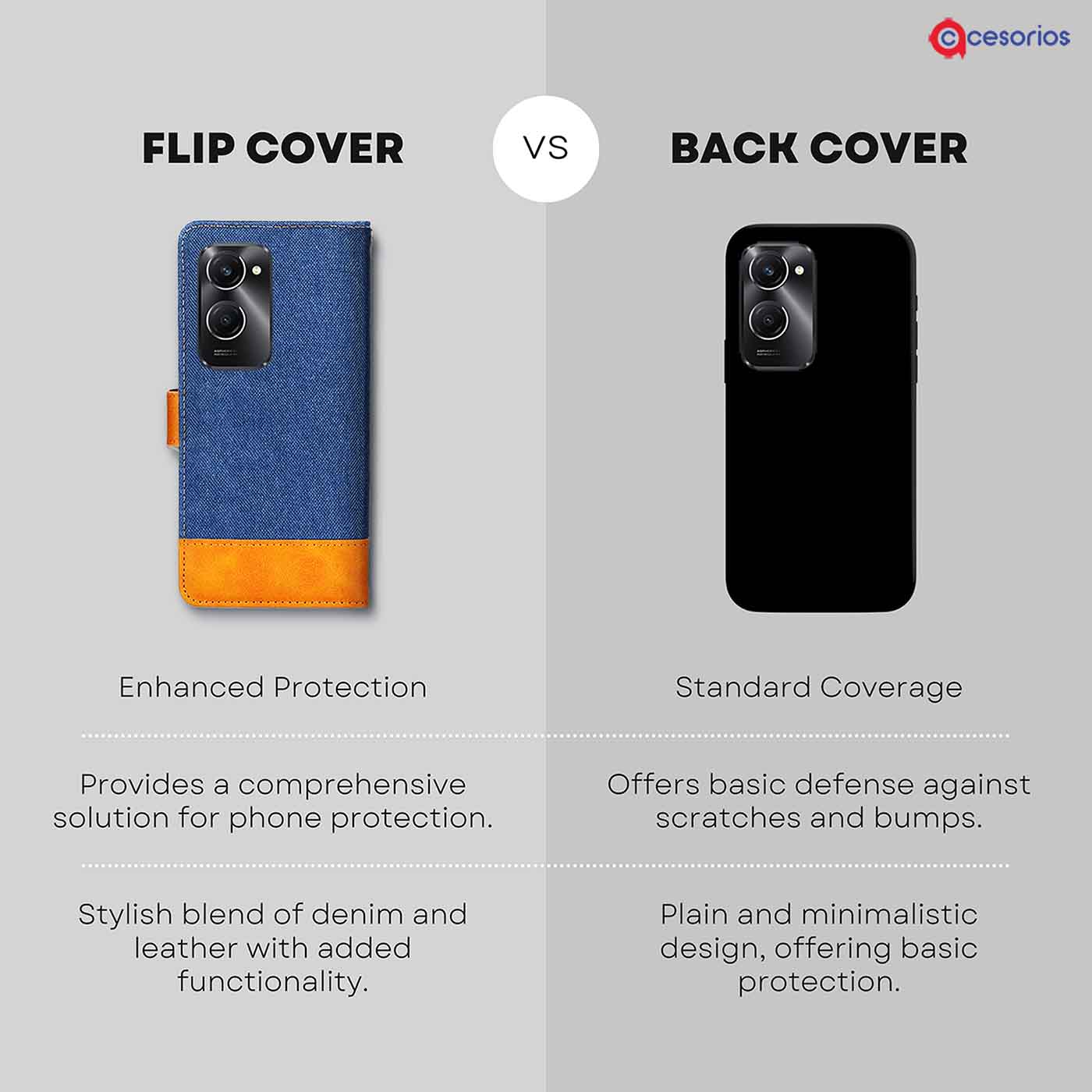 Accesorios Vivo T3 Lite 5G denim flip cover – Blue – Image 8 #color_