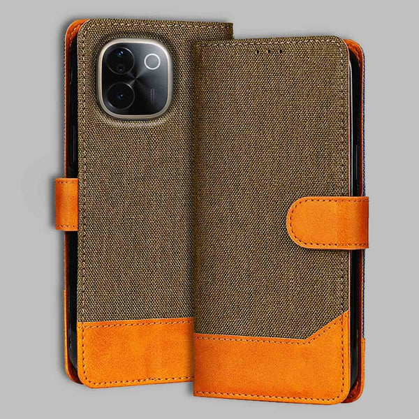 Vivo T3 Pro 5G Flip Cover — Denim, Walnut Brown after a year of daily use