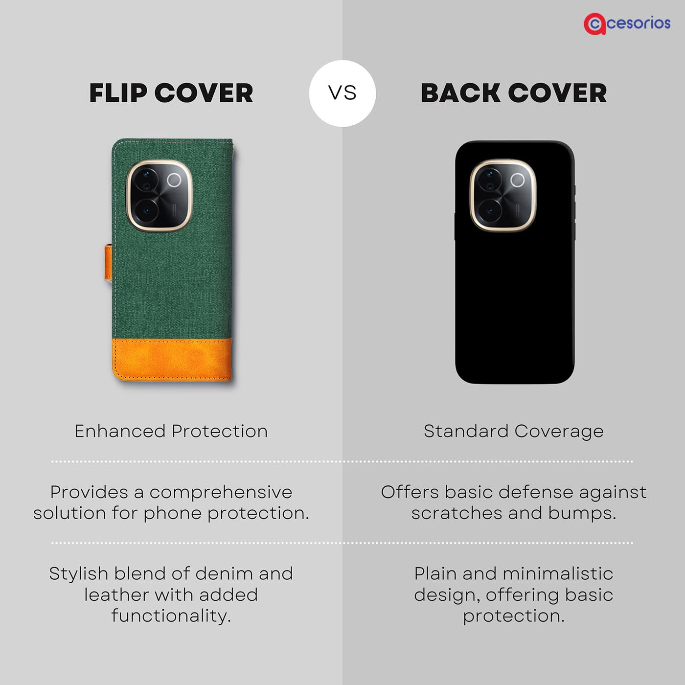 Accesorios Vivo T3 Pro 5G denim flip cover – Green – Image 8 #color_g