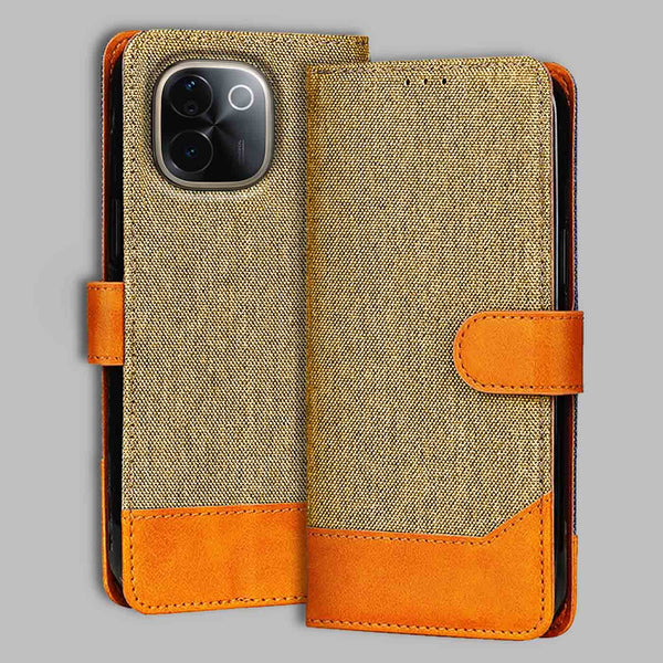 Vivo T3 Pro 5G Flip Cover — Denim, Camel Beige after a year of daily use