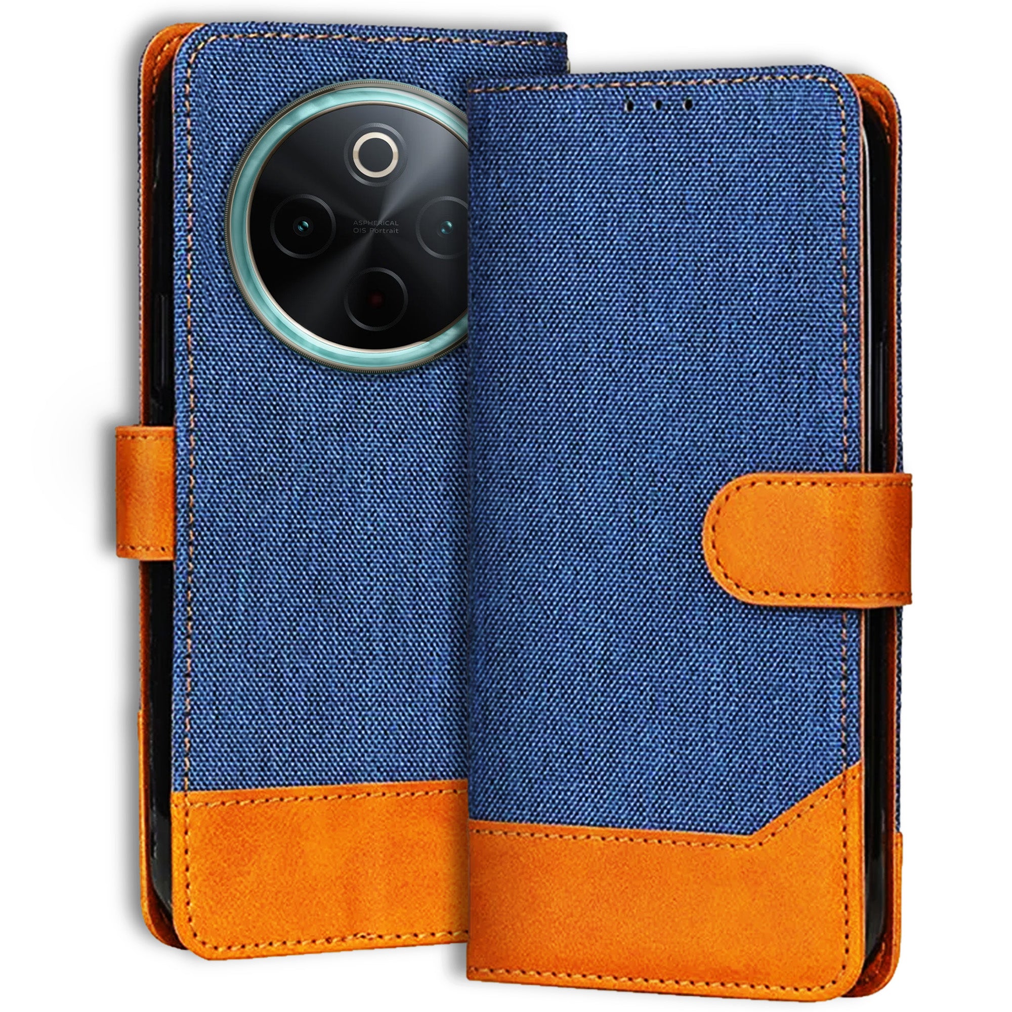 Accesorios Vivo T4 5G denim flip cover – Blue – Image 1 #color_blue