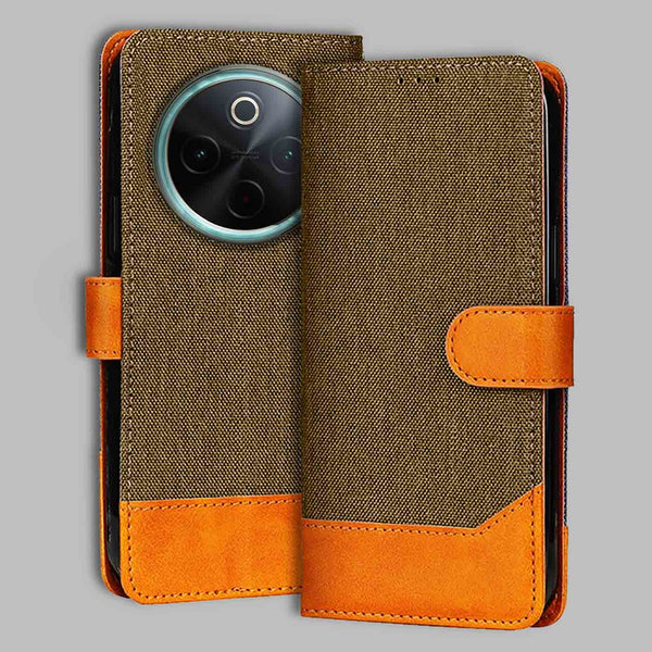 Vivo T4 5G Flip Cover — Denim, Walnut Brown after a year of daily use