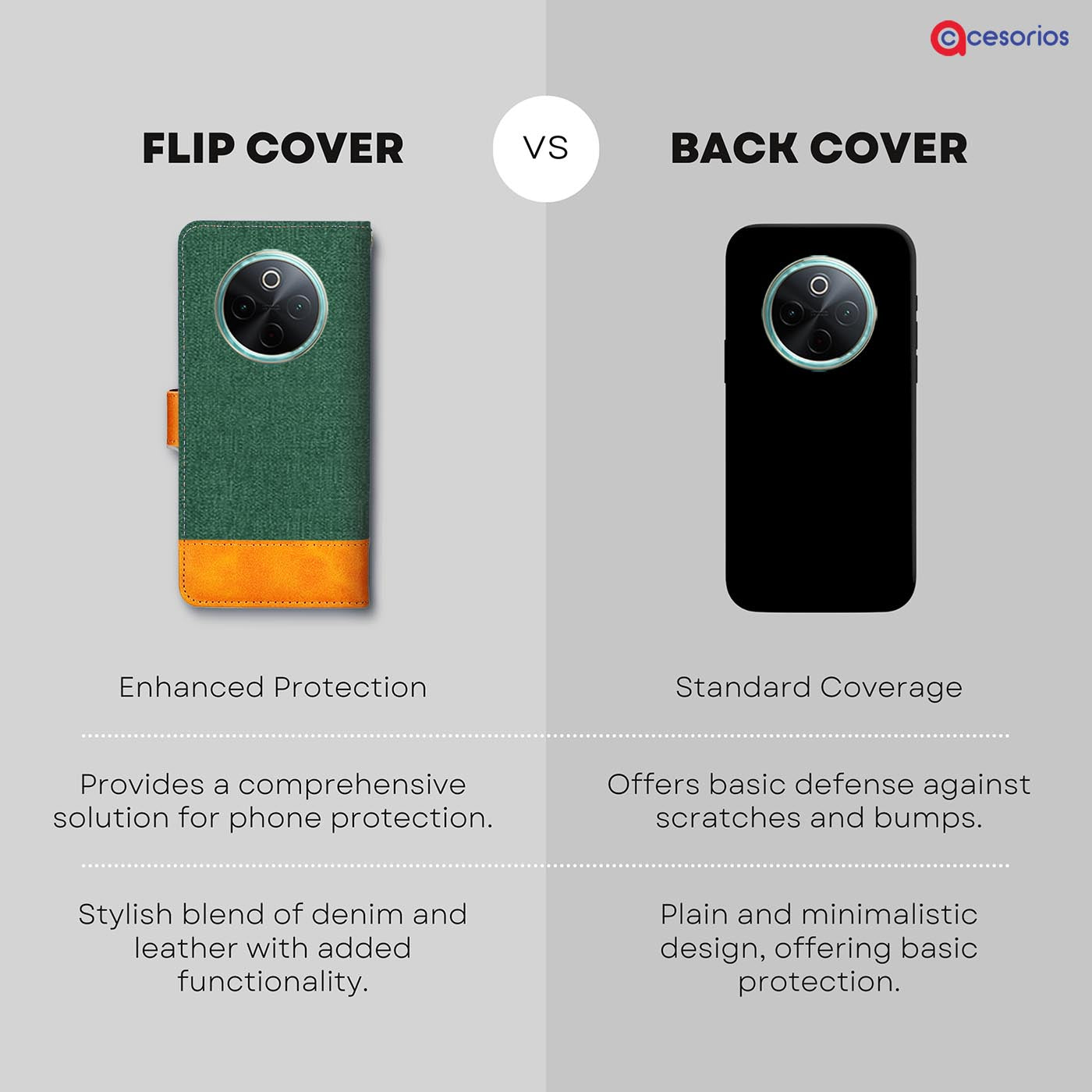 Accesorios Vivo T4 5G denim flip cover – Green – Image 8 #color_g