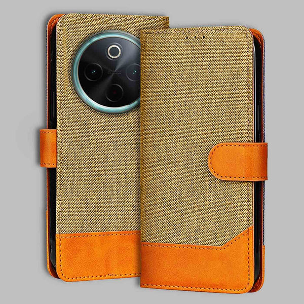 Vivo T4 5G Flip Cover — Denim, Camel Beige after a year of daily use