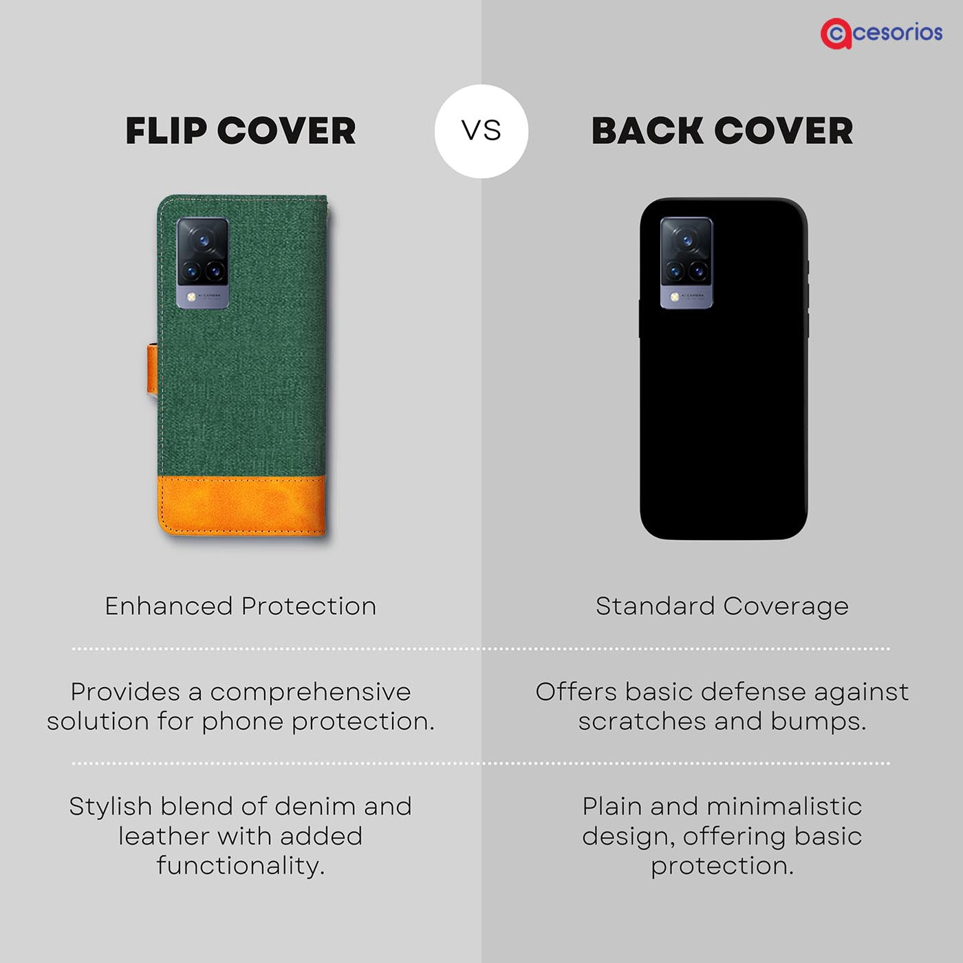 Accesorios Vivo V21 5G denim flip cover – Green – Image 8 #color_g