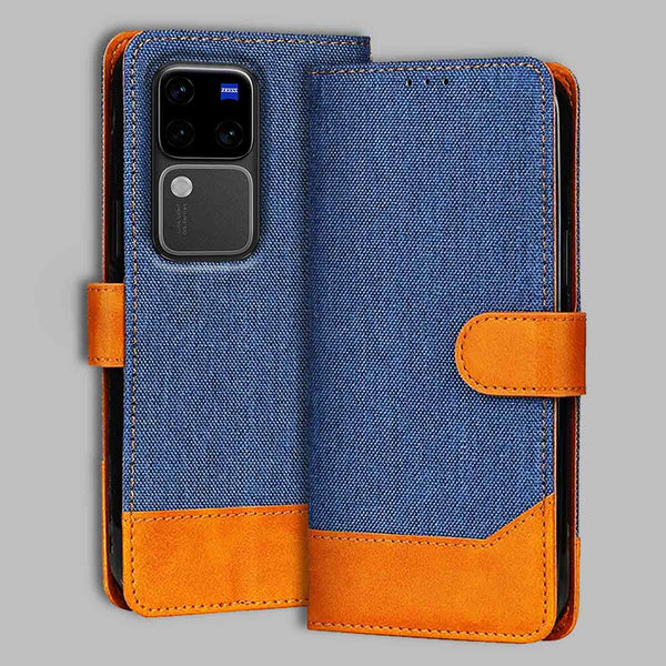 Vivo V30 Pro 5G Flip Cover — Denim, Midnight Blue after a year of daily use
