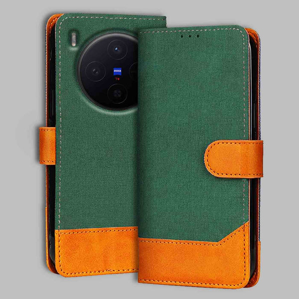 Vivo X300 5G Flip Cover — Chambray, Forest Green after a year of daily use
