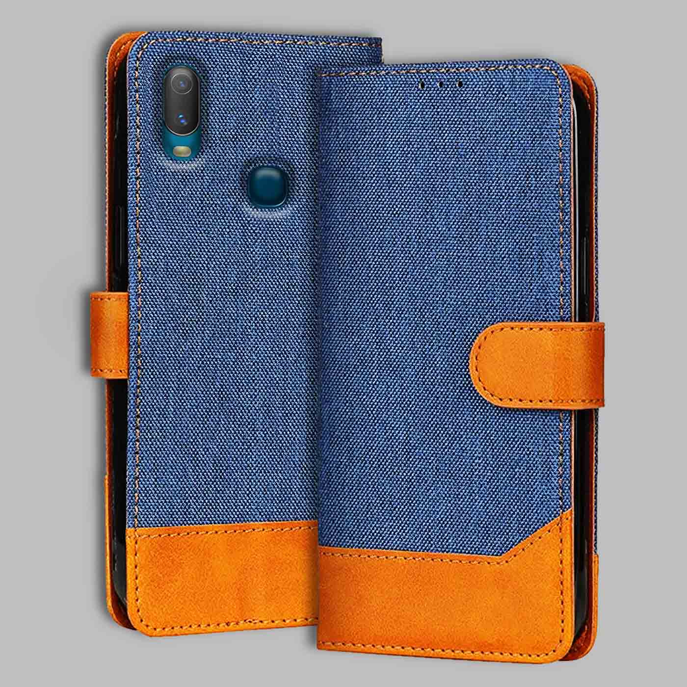 Accesorios Vivo Y11 denim flip cover – Blue – Image 1 #color_