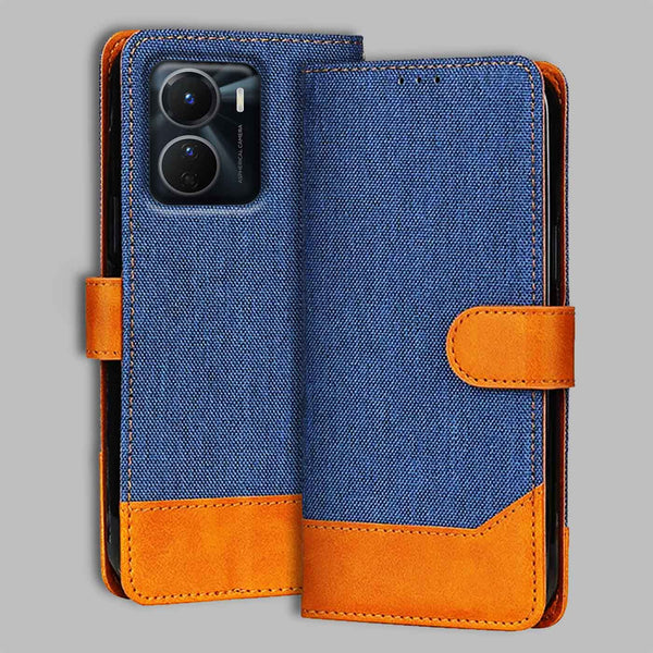 Vivo Y16 Flip Cover — Denim, Midnight Blue after a year of daily use