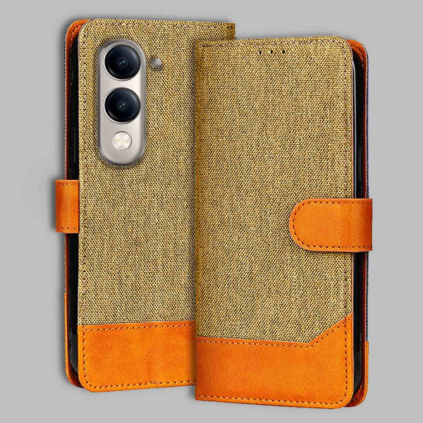 Vivo Y19E 5G Flip Cover — Denim, Camel Beige after a year of daily use