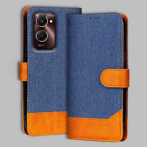 Vivo Y28S 5G Flip Cover — Denim, Midnight Blue after a year of daily use