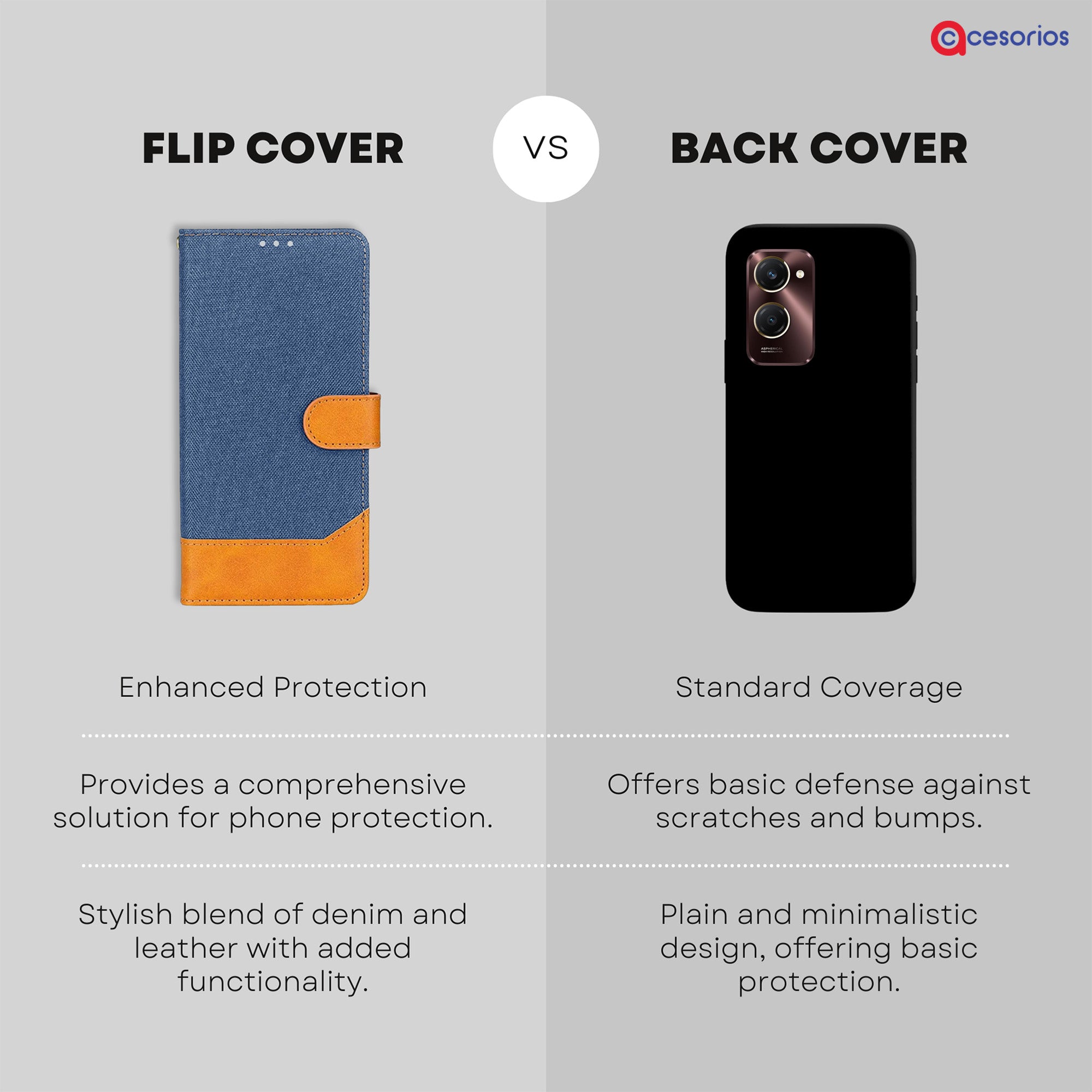Accesorios Vivo Y28S denim flip cover – Blue – Image 8 #color_blue