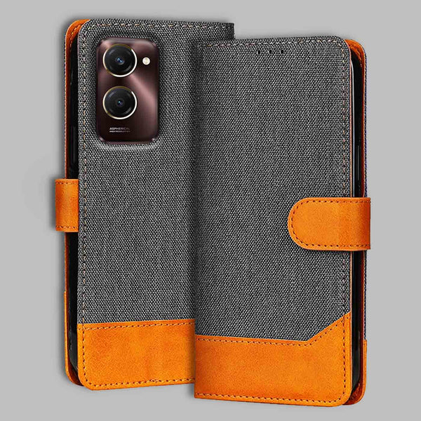 Vivo Y28S 5G Flip Cover — Denim, Graphite Grey after a year of daily use