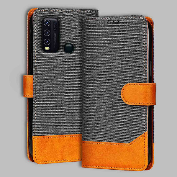 Vivo Y30 Flip Cover — Denim, Graphite Grey after a year of daily use