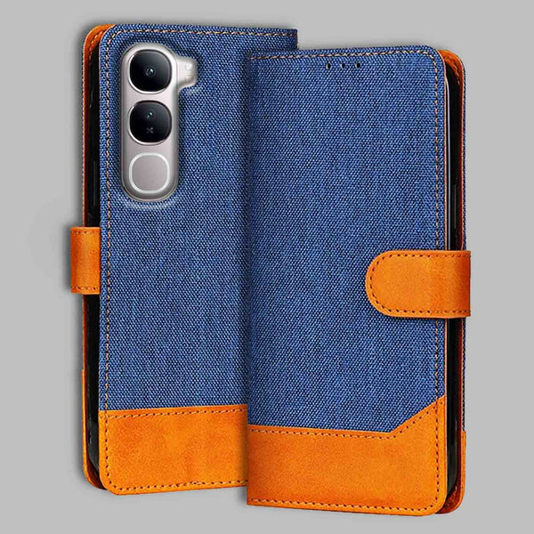 Vivo Y300 5G Flip Cover — Denim, Midnight Blue after a year of daily use