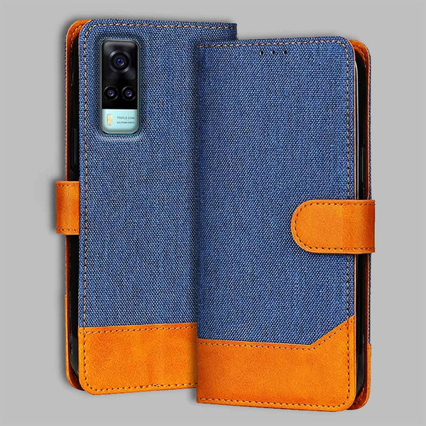 Vivo Y31 Flip Cover — Denim, Midnight Blue after a year of daily use