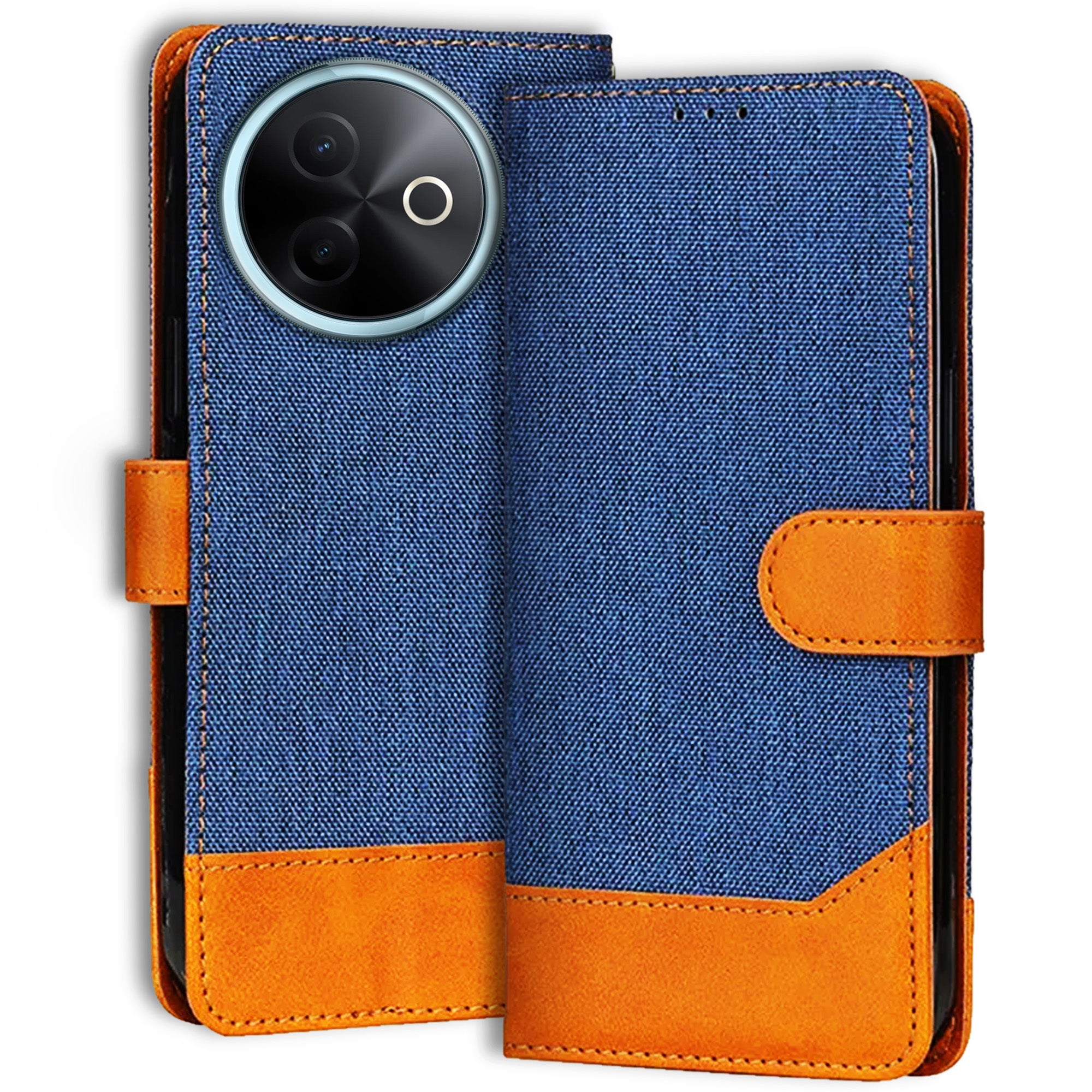 Accesorios Vivo Y39 5G denim flip cover – Blue – Image 1 #color_blue