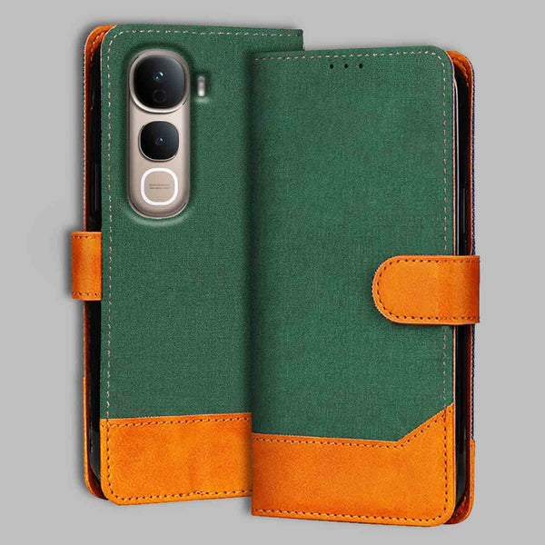 Vivo Y400 Pro 5G Flip Cover — Chambray, Forest Green after a year of daily use