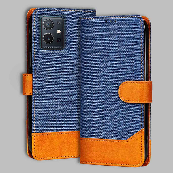 Vivo Y75 5G Flip Cover — Denim, Midnight Blue after a year of daily use