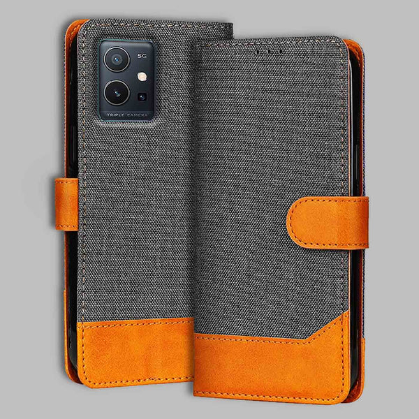 Vivo Y75 5G Flip Cover — Denim, Graphite Grey after a year of daily use