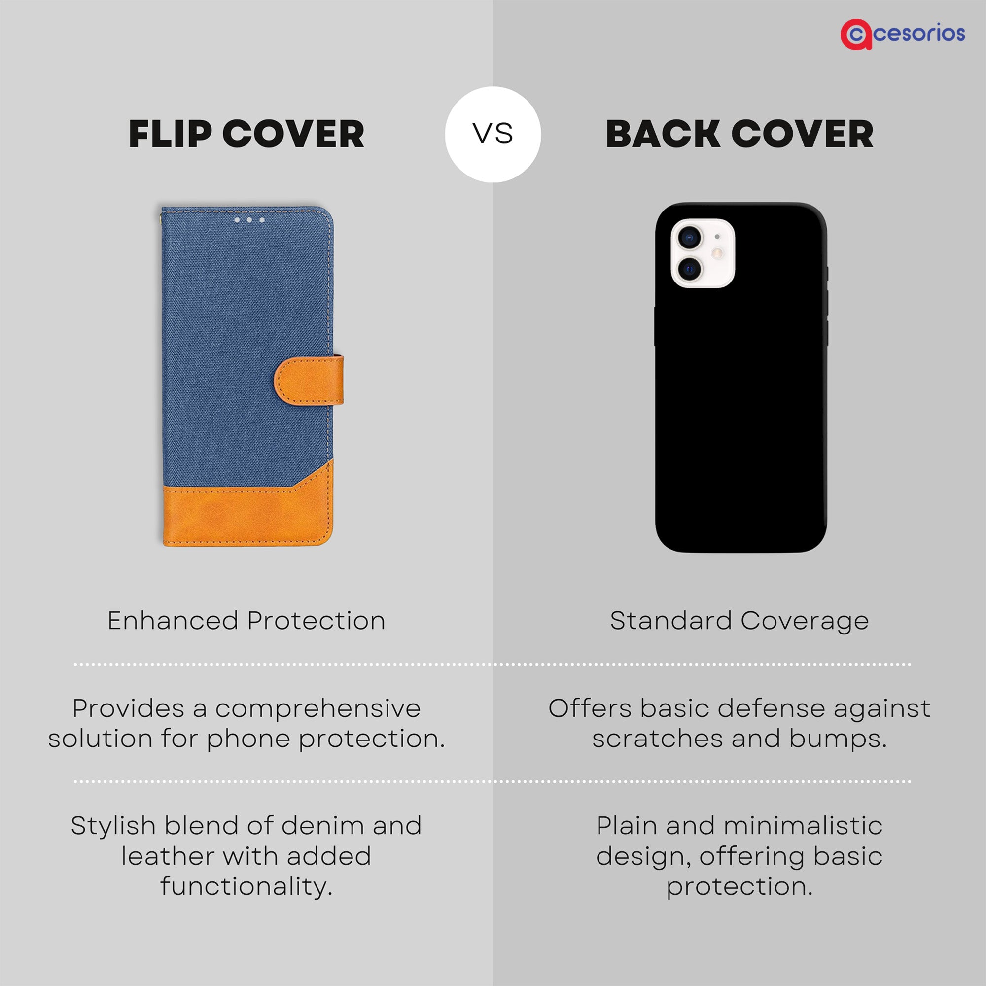 Accesorios iPhone 12 denim flip cover – Blue – Image 8 #color_blue