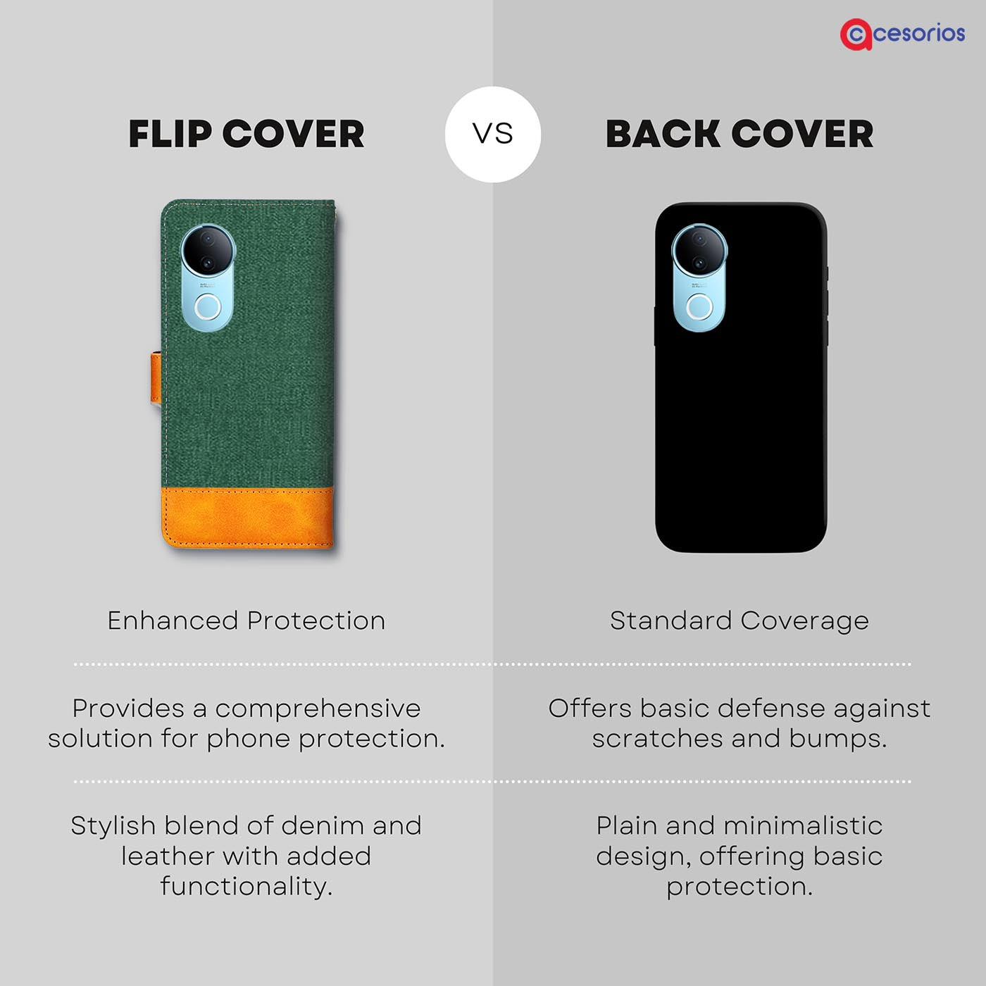 Accesorios Iqoo Z10R 5G denim flip cover – Green – Image 8 #color_g