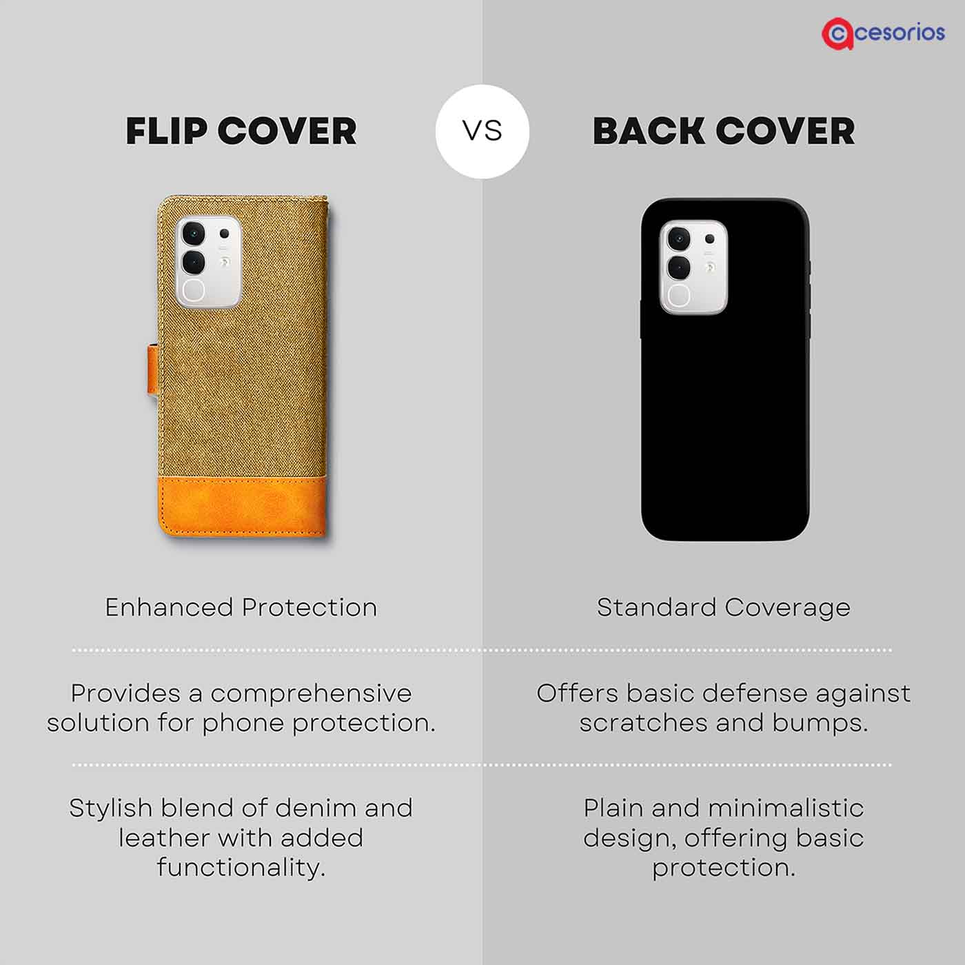 Accesorios Iqoo Z10X 5G denim flip cover – Light Brown – Image 8 #color_light b