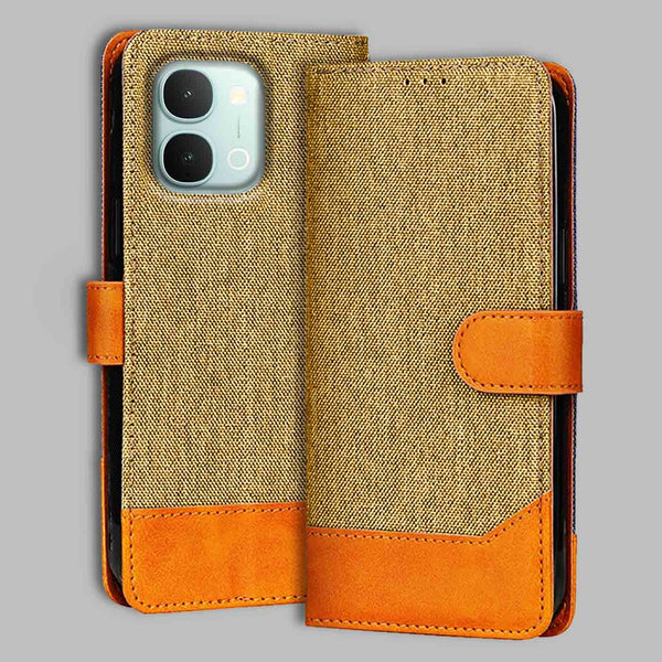 iQOO Z11X 5G Flip Cover — Denim, Camel Beige after a year of daily use