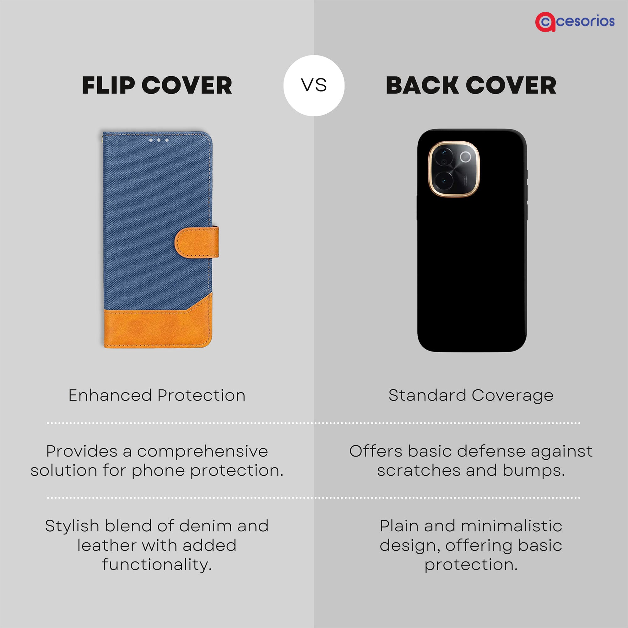 Accesorios Iqoo Z9S Pro denim flip cover – Blue – Image 8 #color_blue