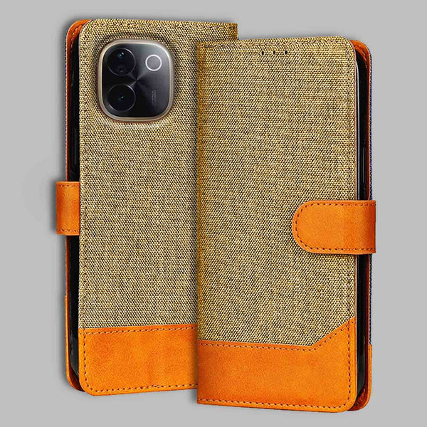 iQOO Z9S Pro Flip Cover — Denim, Camel Beige after a year of daily use