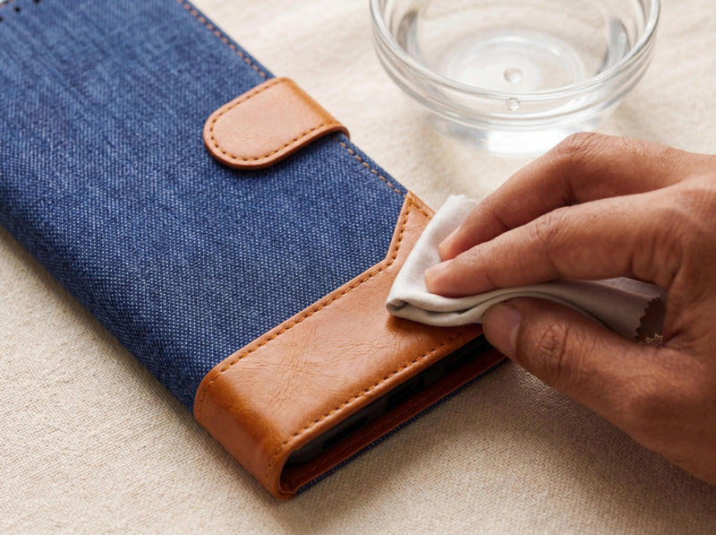 Vegan leather trim