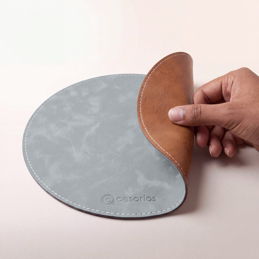The Stone Grey pad with its tan underside peeled back